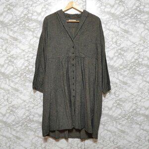 SamMos Shirt Dress Mid-Length Checkered Size M
